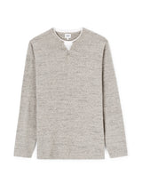 Henley Collar Mixed Sweater - Runner