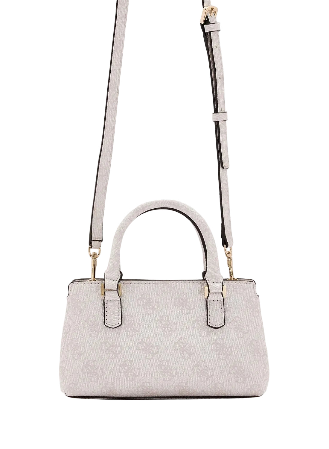 GUESS Katya Mini Satchel Handbag WHITE GB535