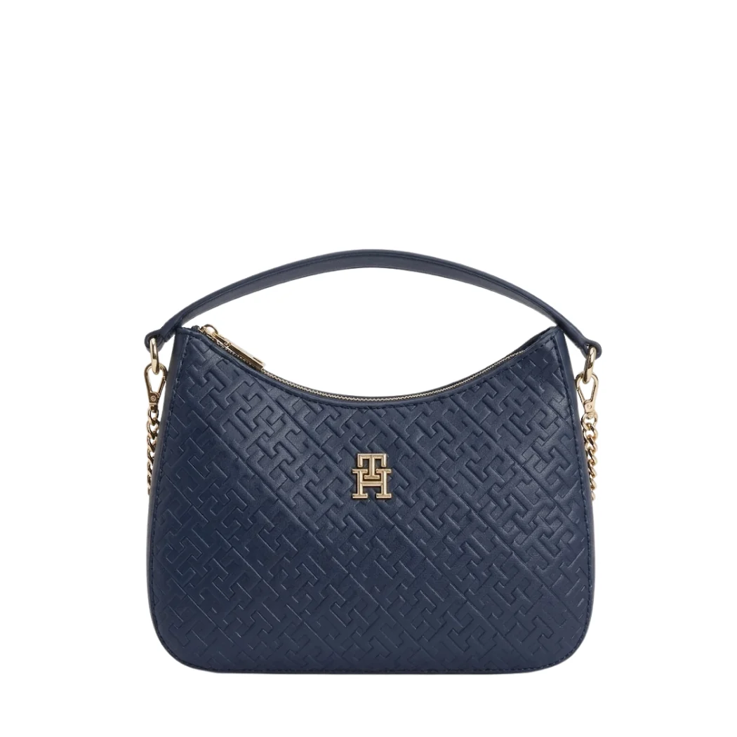 TOMMY HILFIGER TH Textured Shoulder Bag Blue TB308