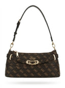 Guess Signature Brown Monogram Shoulder Bag GB556