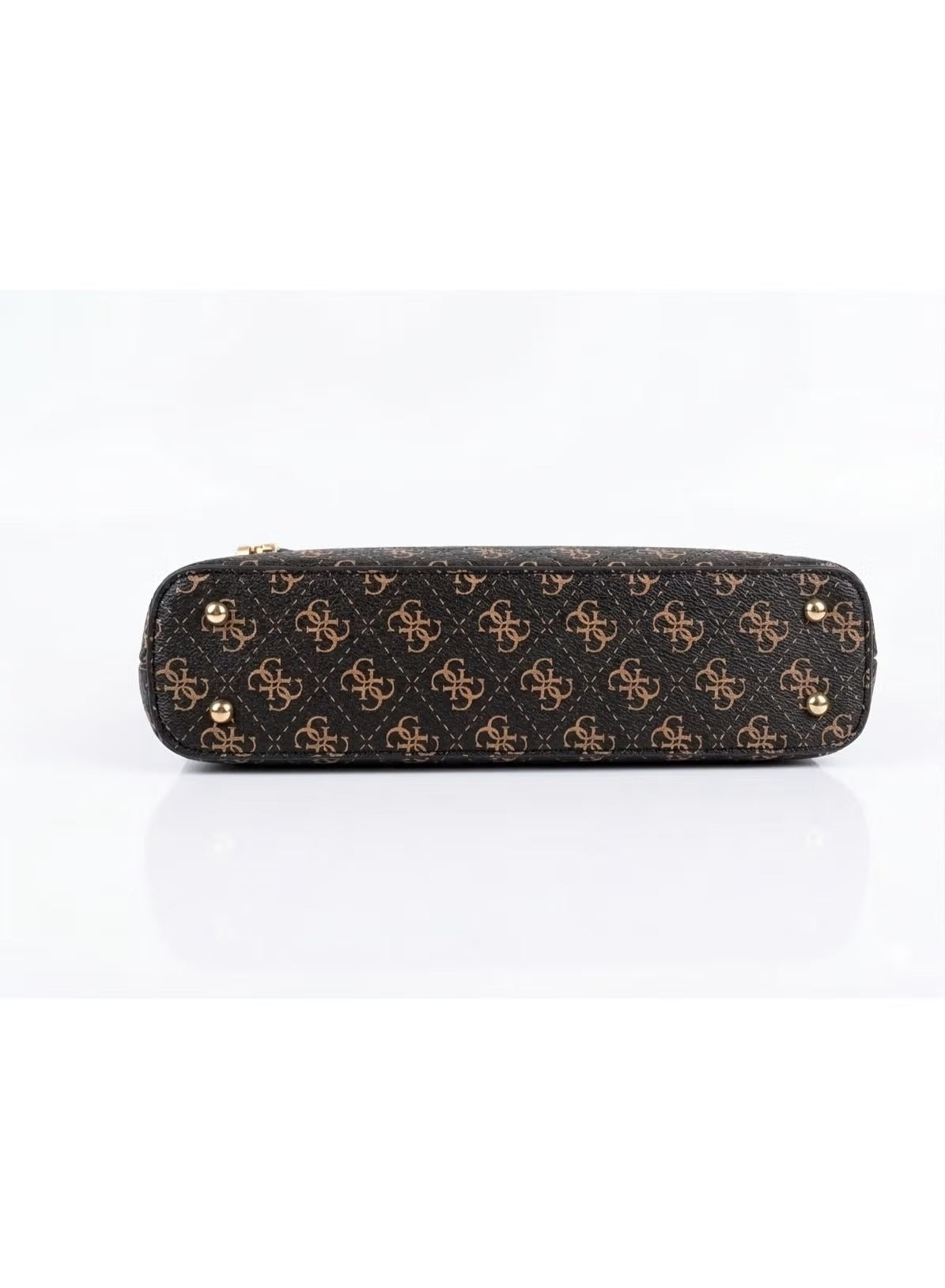 Guess Signature Brown Monogram Shoulder Bag GB556