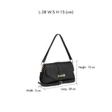 GUESS Erika Flap Crossbody Bag BLACK GB529