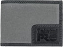 Timberland PRO Men's Canvas Leather RFID Billfold Wallet with Back ID Window MW2