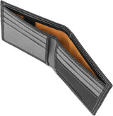 Timberland PRO Men's Canvas Leather RFID Billfold Wallet with Back ID Window MW2