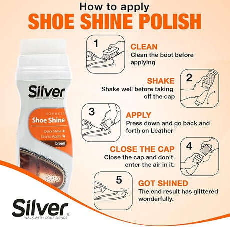 Instant Black Shoe Polish Liquid 75ml SI9 - Runner