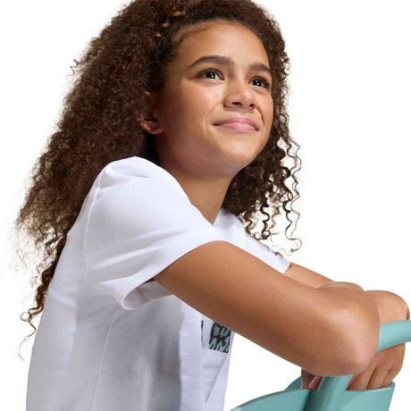 Junior Girls Animal Print Graphic T-Shirt - Runner