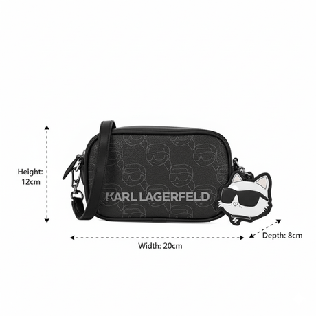 Karl Lagerfeld Black Women's Crossbody Bag A1W301351rh Bag KB32 - Runner
