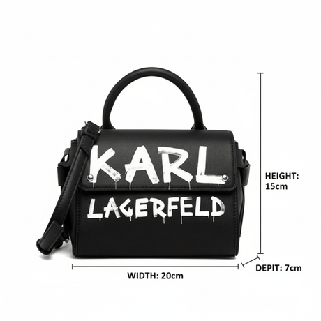 Karl Lagerfeld K/IKON Graffit Mini TH - Shoulderbag - Black - KB23 - Runner