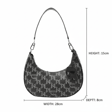 Karl Lagerfeld K/IKONIK 2.0 Mono - Handbag - Black - KB12 - Runner