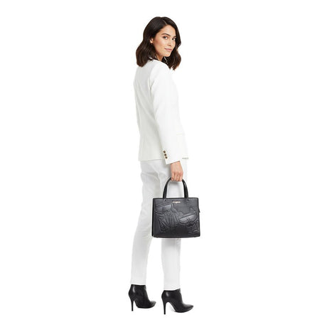 Karl Lagerfeld Maybelle Leather Satchel KB36 - Runner