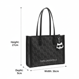 Karl Lagerfeld Shopper 'Ikon' in Black KB38 - Runner