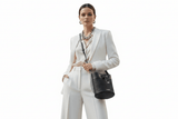 KARL LEGERFELD Embossed Maybelle Adele Bucket BAG KB46 - Runner
