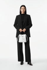 KARL LEGERFELD Embossed Maybelle Adele Bucket BAG KB47 - Runner