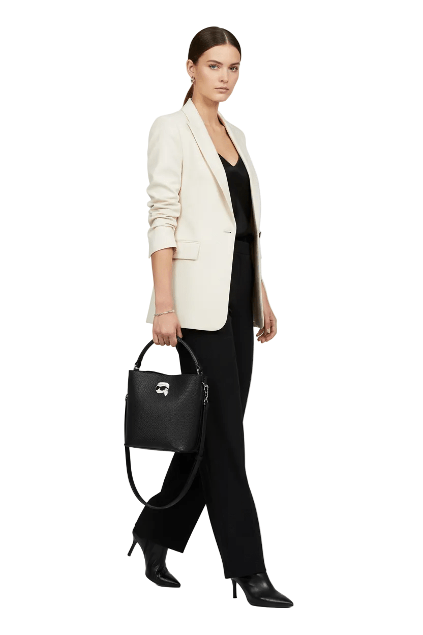 KARL LEGERFELD Ikon Pebble Bucket Bag KB42 - Runner
