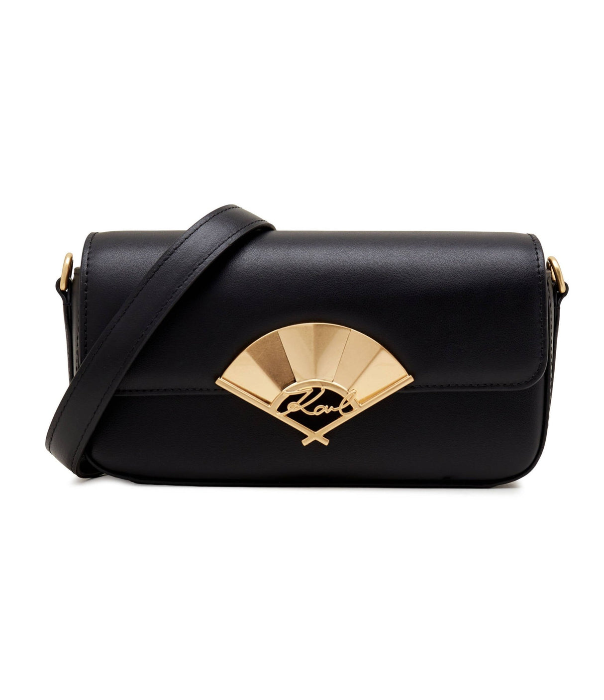 KARL LEGERFELD Leather crossbody bag signature fan sm crossbody KB50 - Runner