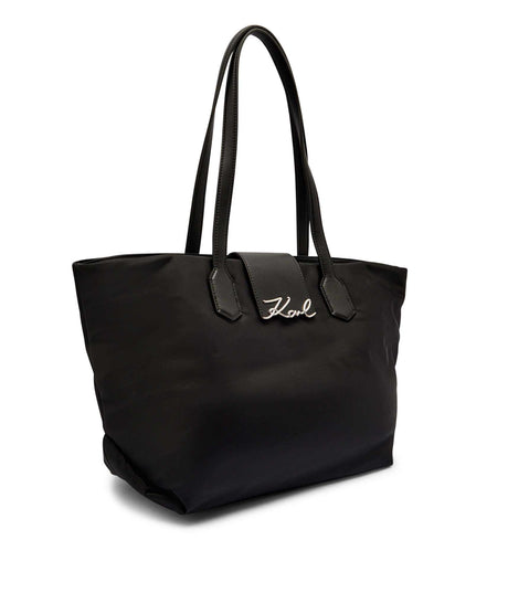 KARL LEGERFELD Paris Large Nylon SHOULDER Bag KB79 - Runner