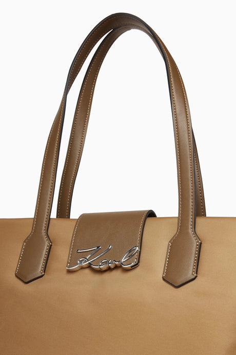 KARL LEGERFELD Paris Large Nylon SHOULDER Bag KB80 - Runner