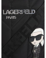 KARL LEGERFELD Women's Black Voyage Cat Sunglasses Quilted Tote Bag KB53 - Runner