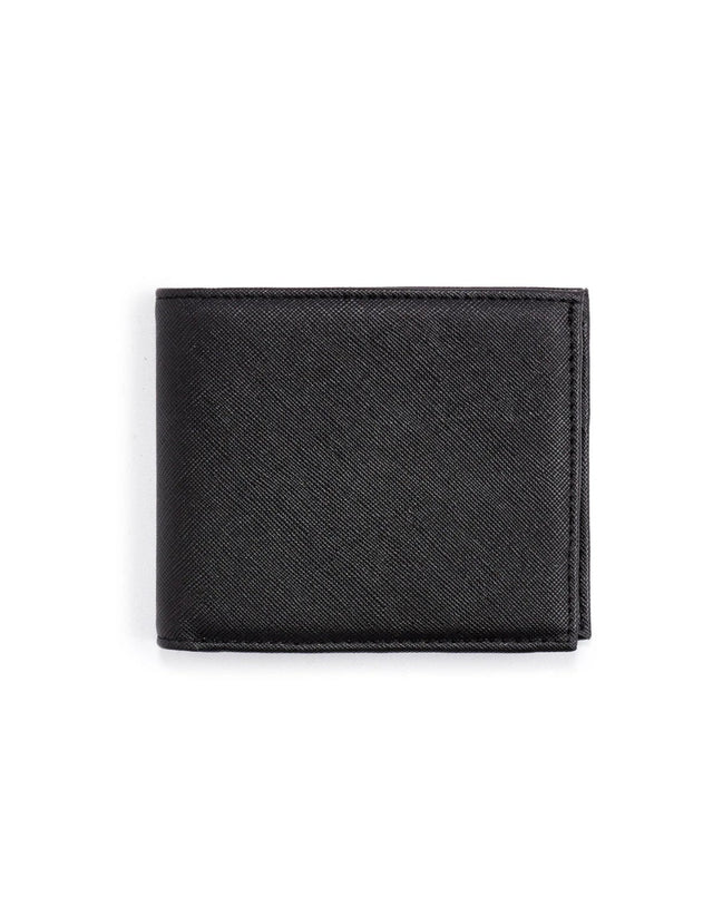 Leather Wallet - Black - Runner