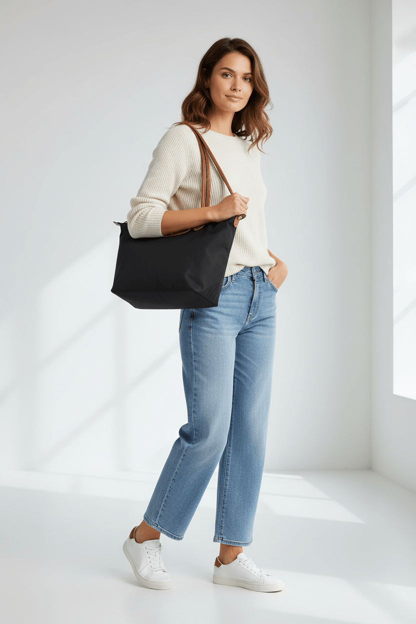 LONGCHAMP Large Le Pliage-ShoulderBag-Black - LB1 - Runner
