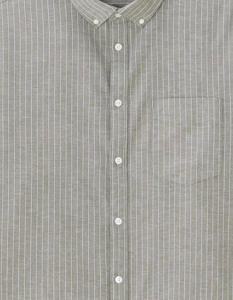 Loose Oxford Striped Shirt - Runner