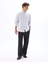 Loose Oxford Striped Shirt - Runner