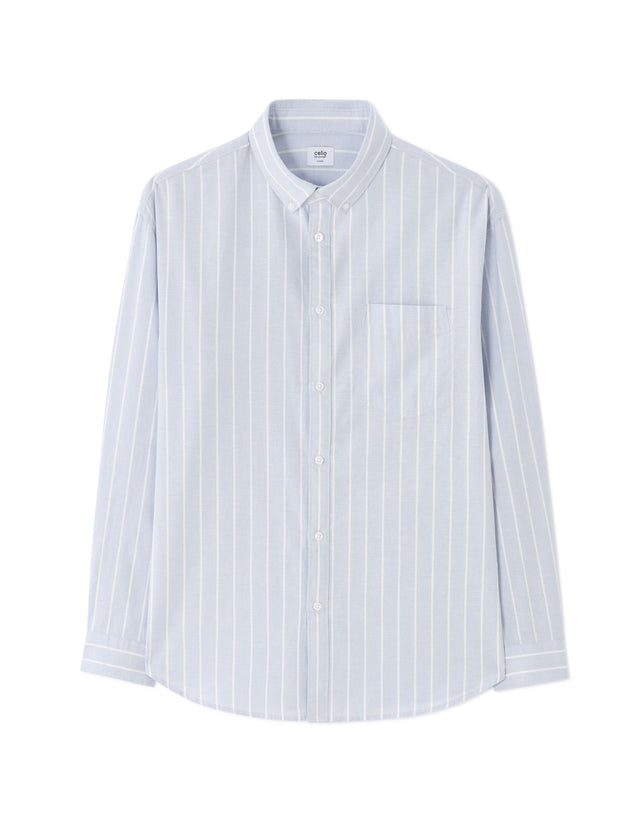 Loose Oxford Striped Shirt - Runner