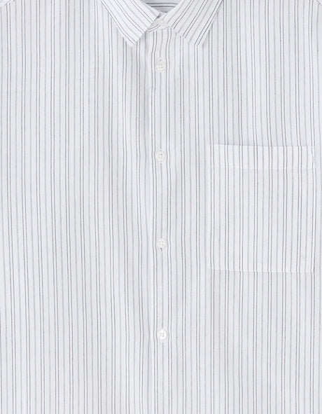 Loose Striped Poplin Shirt - Runner