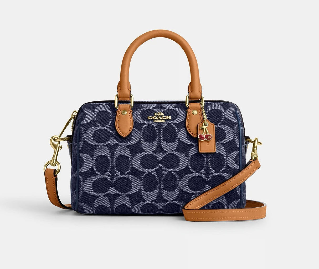 COACH Mini Rowan Crossbody Bag In Blocked Signature HB3