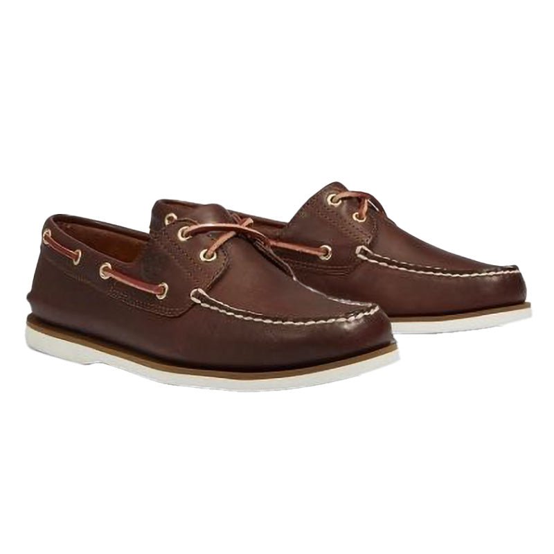 MEN'S 2 EYE BOAT SHOE BROWN - Runner