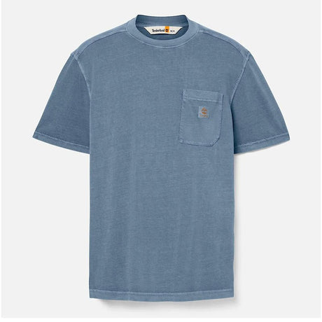 MERRYMACK RIVER Garment Dye Chest Pocket Tee Dark Sapphire - Runner