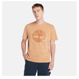 MERRYMACK RIVER Garment Dye Logo Graphic Tee Wheat Boot - Runner
