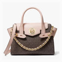 MICHAEL KORS Carmen large logo and leather - BROWN - MK2 - Runner