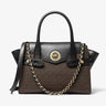 MICHAEL KORS Carmen large logo and leather - BROWN - MK4 - Runner