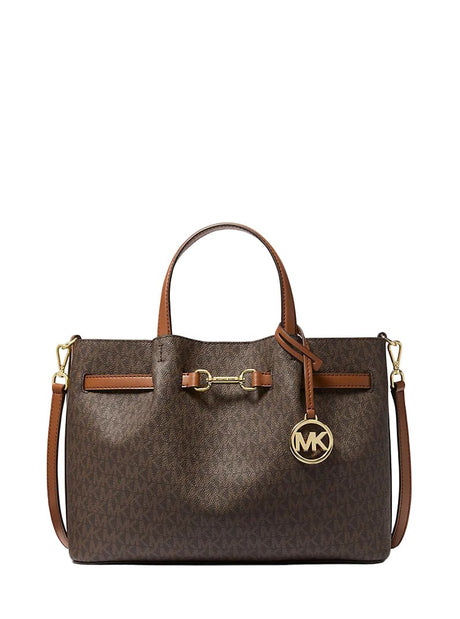 MICHAEL KORS Carson Medium Signature Logo Satchell MK59 - Runner