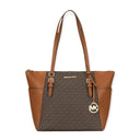 MICHAEL KORS Charlotte Large Logo and Leather - BROWN - MK10 - Runner