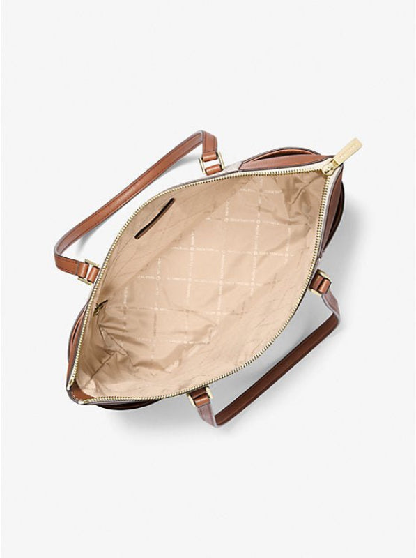 MICHAEL KORS Charlotte Signature Leather Top Zip Tote MK43 - Runner