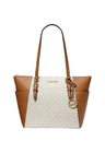 MICHAEL KORS Charlotte Signature Leather Top Zip Tote MK43 - Runner