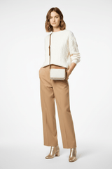 MICHAEL KORS JET SET logo and leather - WHITE- MK6 - Runner
