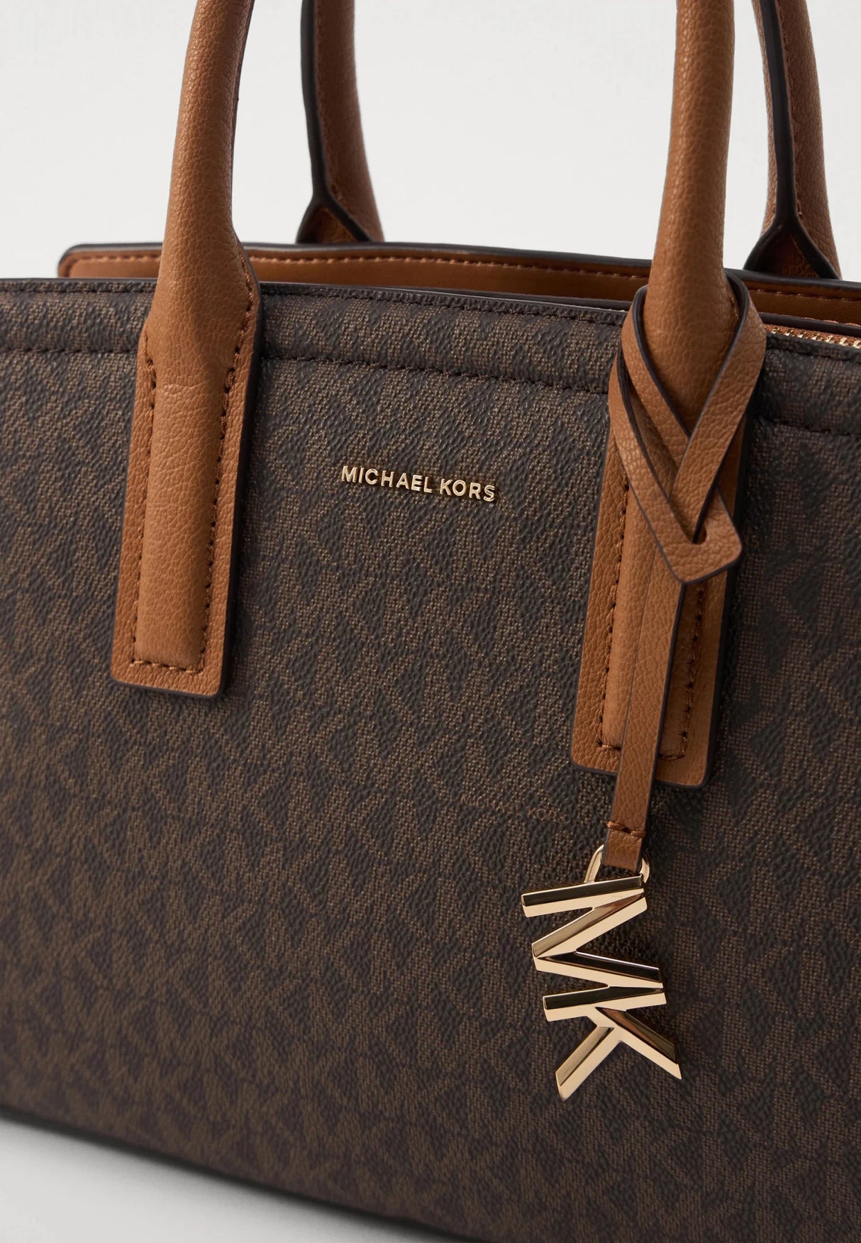 MICHAEL KORS LAILA SATCHEL - Handbag - brown Bag MK80 - Runner