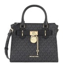 MICHAEL KORS Leather Bag Handbag Purse Black MK57 - Runner