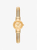 Michael Kors Mini Gramercy Gold - Tone Watch MK7527 MMW56 - Runner
