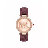 Michael Kors Parker Three - Hand Merlot PVC Watch MMW45 - Runner