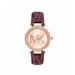 Michael Kors Parker Three - Hand Merlot PVC Watch MMW45 - Runner