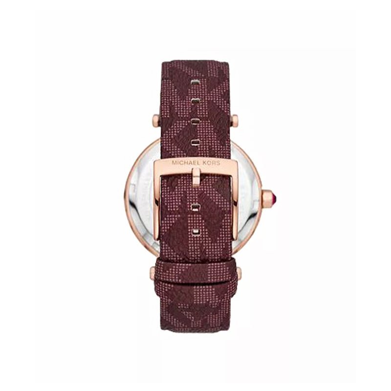 Michael Kors Parker Three - Hand Merlot PVC Watch MMW45 - Runner