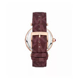 Michael Kors Parker Three - Hand Merlot PVC Watch MMW45 - Runner