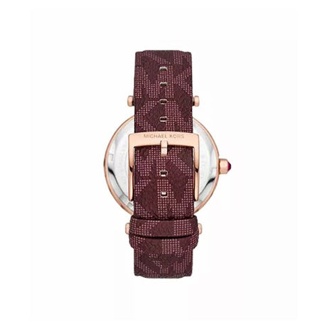 Michael Kors Parker Three - Hand Merlot PVC Watch MMW45 - Runner