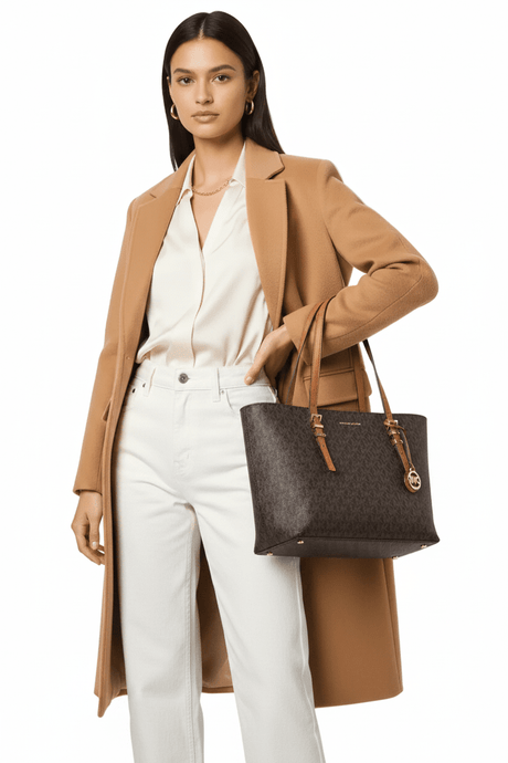 MICHAEL KORS QUINN TOTE - Tote bag - brown MK55 - Runner