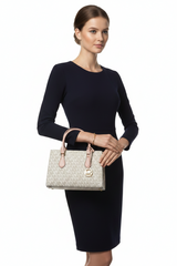 MICHAEL KORS Sheila Small Faux Saffiano Leather Satchel MK69
