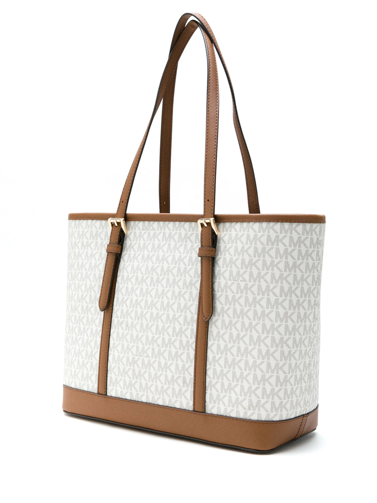 MICHAEL KORS Vanilla PVC Jet Set Travel LG MK29 - Runner